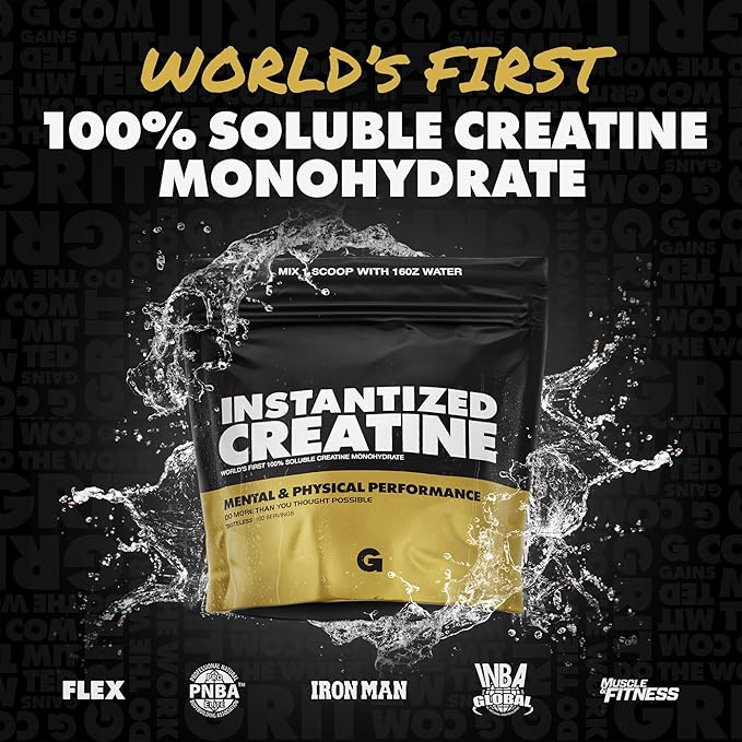 Gains in Bulk Intantized Creatine Bundle Soluble Pre Workout Powder Supports Muscle Building Strength and Performance Unflavored and Raspberry 60 Servings