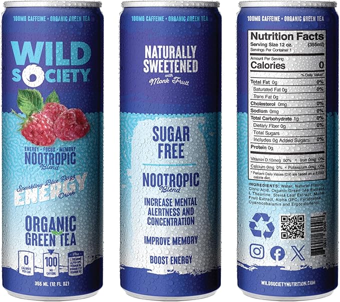WILD SOCIETY Clear Isolate + Energy Drink Super Combo - Rocket Pop Clear Whey + Blue Razz Energy Drink