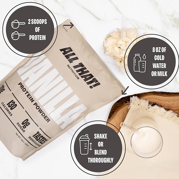 Vanilla Protein Powder 30G Whey Protein Low Calorie 0g Sugar No Artificial Flavors Soy-Free &amp Gluten-Free 30 Servings