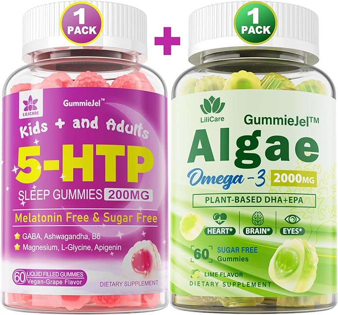 Vegan Omega 3 Gummies &amp 5HTP Gummies