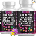 Milk Thistle NAC Chanca Piedra Beet Root Artichoke Dandelion Root - Liver Supplement Plus Astragalus TUDCA Choline &amp Ginger- 120 Count