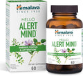 Himalaya Hello Alert Mind with L-Theanine Ashwagandha Bacopa Vitamin B6 &amp B12 for Energy Focus &amp Attention Vegan Gluten Free 60 Capsules