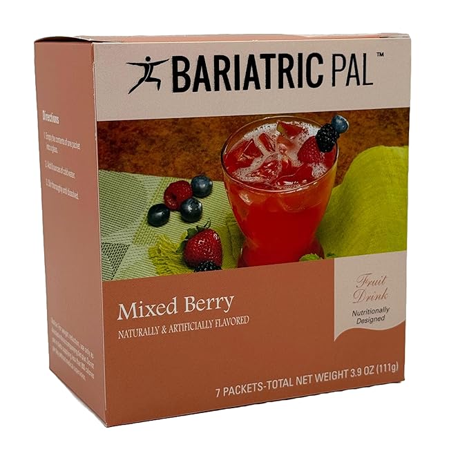 BariatricPal 12g Protein Sugar-Free Fruit Drink - Mixed Berry (3-Pack)