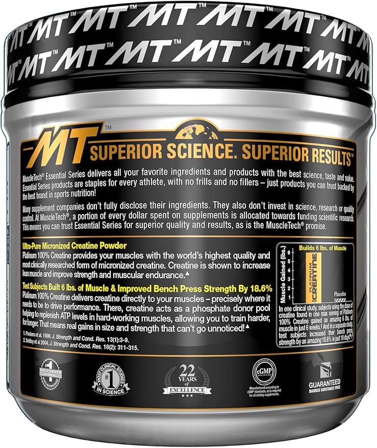MuscleTech Creatine + Whey Protein Isolate Bundle Platinum Creatine Iso Whey Clear Orange