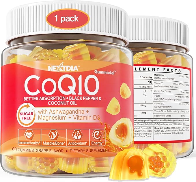 Bundle: Coq10 100mg 200mg Gummies &amp Vitamin K2 Gummies