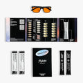 Flykitt Jet Lag Prevention Kit | Complete Travel Essentials with App-Guided Supplement Schedule &amp Blue Light Glasses | Stay Energized &amp Wake Up Refreshed for Your Entire Trip