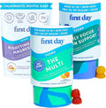 FIRST DAY Teen's Multivitamin Calming Magnesium &amp Brain Focus Gummies | Daily Nutrients Mood &amp Focus | Clean Label Project Verified® | Vegan | 30-Day Supply