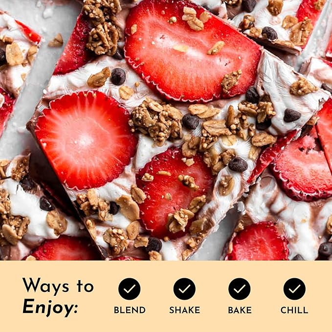 JUST INGREDIENTS French Vanilla Protein Powder – 30 Serving Bag – Grass-Fed Whey &amp Plant Protein Blend with Real Vanilla Bean – Sweetened with Coconut Sugar &amp Monk Fruit Non-GMO Gluten-Free