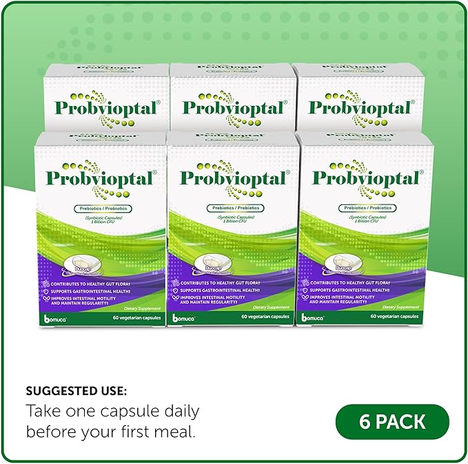 Probvioptal 60 Capsules (1 Year Supply) Probiotics &amp Prebiotics Duocap 1 Billion CFU Gluten Free