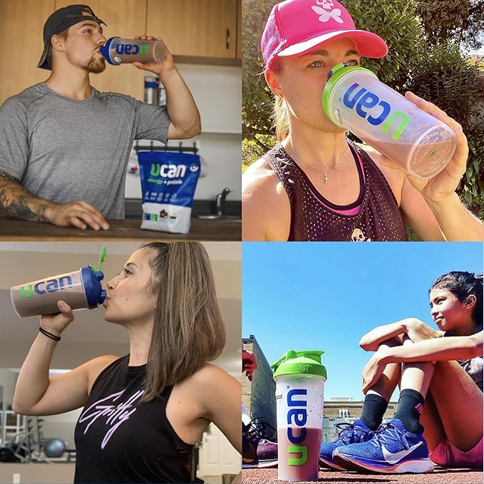 UCAN Energy + Whey Protein Powder - 19g Per Serving with Amino Acids EAAs &amp BCCAs - Keto No Added Sugar Gluten-Free - Cookies &amp Cream - 12 Servings