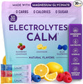 Keto Vitals Calm Magnesium Powder Packets Plus Electrolytes - Calming Drink Mix for Sleep - Natural Magnesium Glycinate Supplement with Ashwagandha KSM 66 L Theanine &amp Vitamin D - 30 Servings