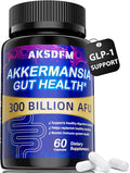 GLP-1 Supplement - 300 Billion AFU Akkermansia Probiotic for Women &amp Men Akkermansia Muciniphila for GLP-1 Production Digestive Gut Immunity Enhances Gut Lining Function - 60 Count