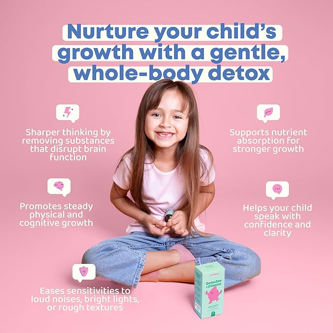 JoySpring DetoxZee Cilantro and SleepBerry Liquid Melatonin Drops for Kids