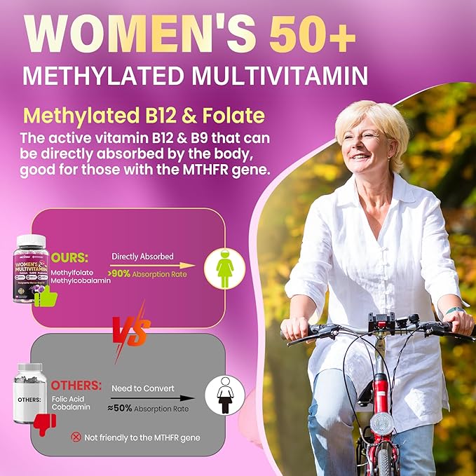 Women 50 Plus Multivitamin Gummies 60 Count + Womens Multivitamin Gummies 120 Count