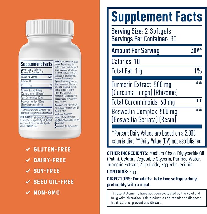 NativePath Total Turmeric 60 and Antarctic Krill Oil 60 Bundle