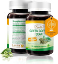 LOVITA Green Coffee Bean Extract Standardized to 50% Chlorogenic Acids 4:1 Concentrated for Metabolism Natural Antioxidant &amp Size-Reduction Support Plant-Based 60 Vegan Capsules