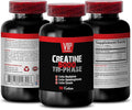 VIP VITAMINS Muscle gain Supplements for Men - CREATINE TRI-Phase 5000 - creatine hcl - 1 Bottle (90 Tablets)