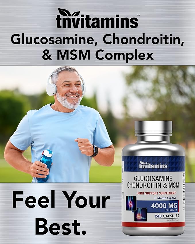 Boswellia Serrata 1200mg (120 Capsules) &amp Glucosamine Chondroitin MSM Complex 4000mg (240 Capsules)
