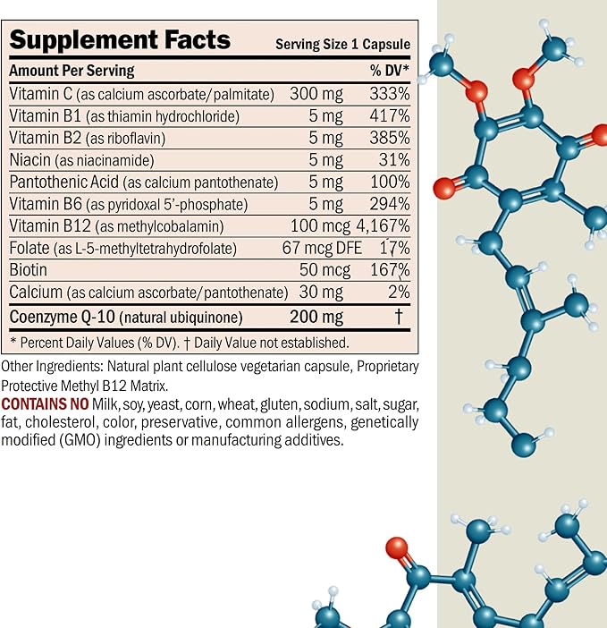 ANDREW LESSMAN Coenzyme Q-10 200 mg 360 Capsules - Essential for Energy Production and Optimum Key Organ Function Anti-Oxidant Support Depleted by Aging Plus B-Complex. Easy to Swallow Capsules