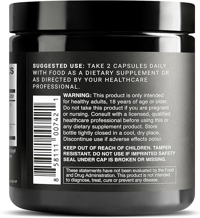 Toniiq Ashwagandha - Ultra High Potency 20:1 Extract with 10% Withanolides - Wild Harvested in India - Highly Concentrated - Third-Party Lab Tested - 90 Capsules