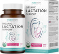 USDA Organic Lactation Supplement - Increase Milk Supply with Herbal Breastfeeding Support - Aid for Mothers - Organic: Fenugreek Seed Fennel &amp Milk Thistle - 60 Vegan Capsules (No Pills or Cooki