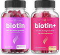 NutraChamps Complete Biotin Bundle for Hair Skin &amp Nails. Biotin &amp Biotin+