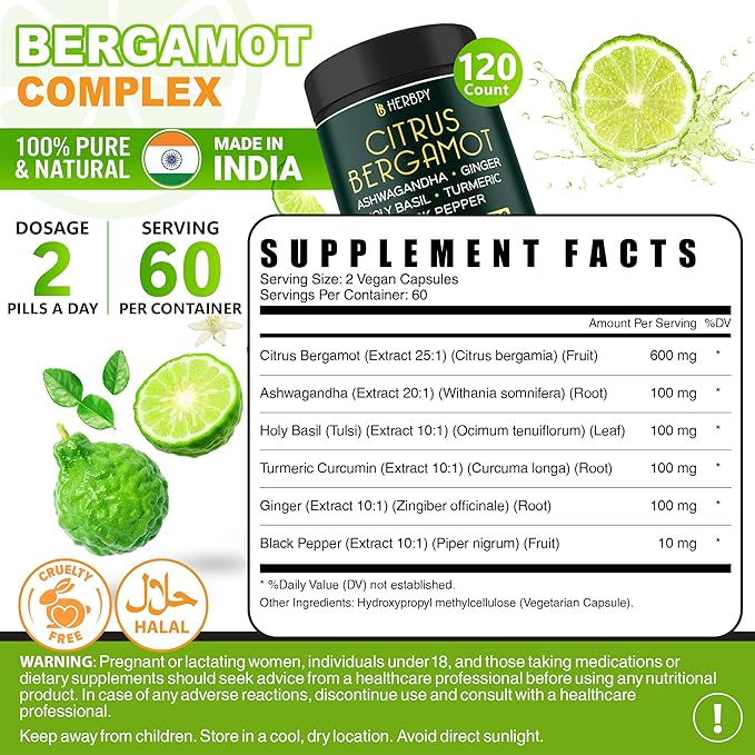 Bundle 5in1 Ashwagandha Shilajit &amp 6in1 Citrus Bergamot Supplements