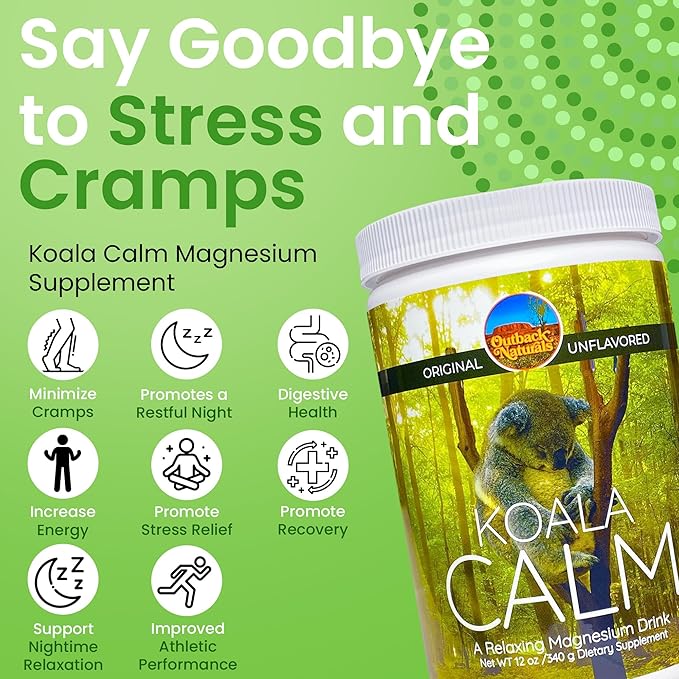 Calm Magnesium Powder - 400mg Pure Magnesium Citrate Drink Mix for Relaxation Sleep Support &amp Muscle Relief Unflavored