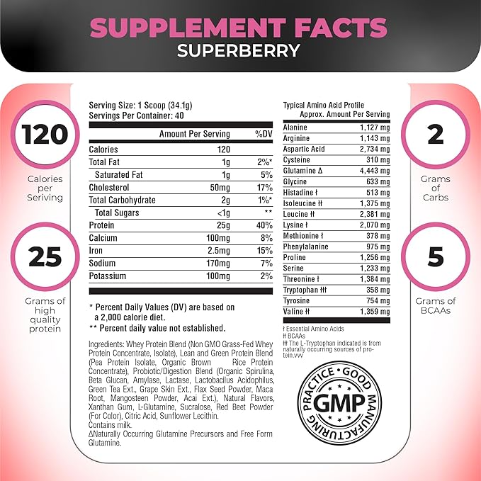 Nutrology TRIPACT Protein Powder 7-in-1 Meal Replacement Shake Superberry (40 Servings) Beet Natural O2 Pre Workout Powder Passion Fruit Flavor (30 Servings)
