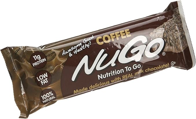 NuGo Protein Bar Coffee 11g Protein Gluten Free 15 Count