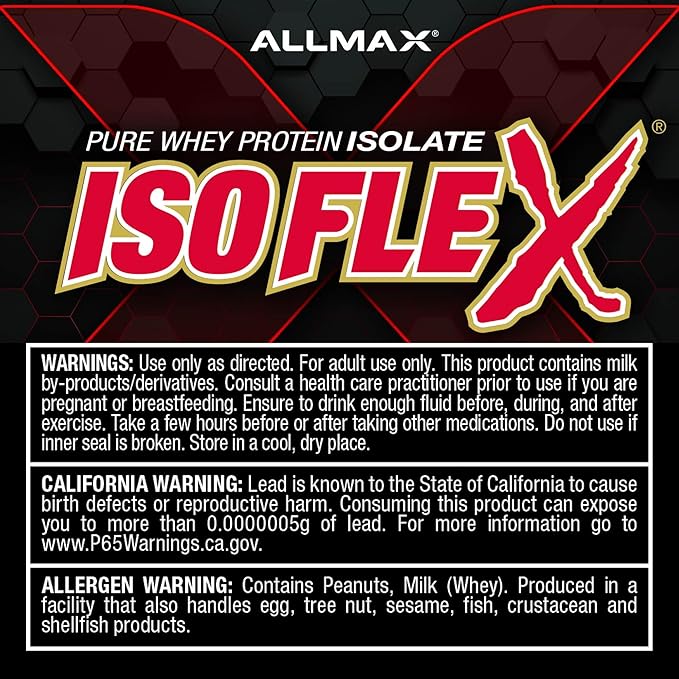 ALLMAX ISOFLEX Pure Whey Isolate Protein Powder - Gluten Free Low Lactose Sugar-Free - High-Protein Clean Keto-Friendly for Pre Post Workout Supplement for Women and Men | Caramel Macchiato 2lb