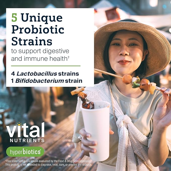 Hyperbiotics Vital Nutrients Leaky Gut Repair Supplement Probiotic | Science Backed Formula Strengthens Intestinal Barrier and Gut Health* | Reduces Digestive Discomfort | 60 Vegan Count