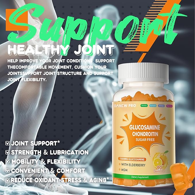 Glucosamine Chondroitin Gummies orange-2pack