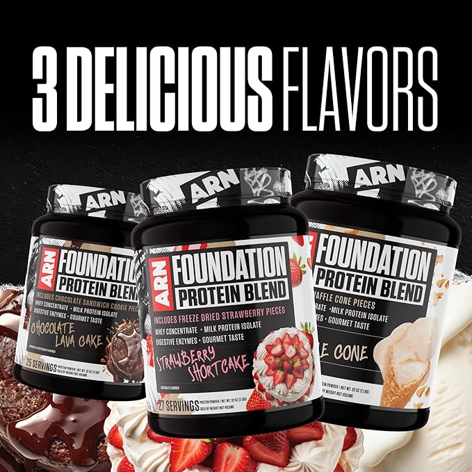 Arms Race Nutrition | ARN | Foundation Protein Blend (2 Pounds Strawberry Shortcake)