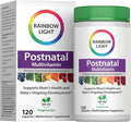 Rainbow Light Postnatal Multivitamin for Women | 120 Capsules | Supports Mom’s Health &amp Baby’s Development Plus Immune Health with Vitamin C and Zinc | Superfoods Blend &amp Probiotics