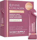 Revive Collagen Enhanced Plus Premium Liquid Marine Collagen Drink Supplement – 22 Fluid Ounces Tropical Flavor 10000mg of Collagen per Shot 14 Servings Liquid Collagen for Women and Men