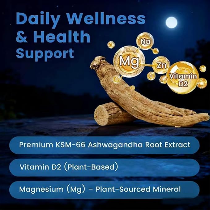 HolyTime Ashwagandha Gummies – 60 Count with KSM-66 – Plant-Based Herbal Blend for Relaxation Stress Support &amp Metabolism – Gluten-Free Daily Balance &amp Wellness