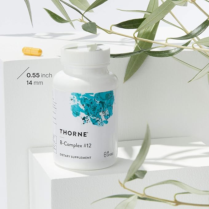 THORNE - Nutrient Essentials Duo - Iron Bisglycinate &amp B-Complex #12 for Energy Support and Blood Building - 60 Servings
