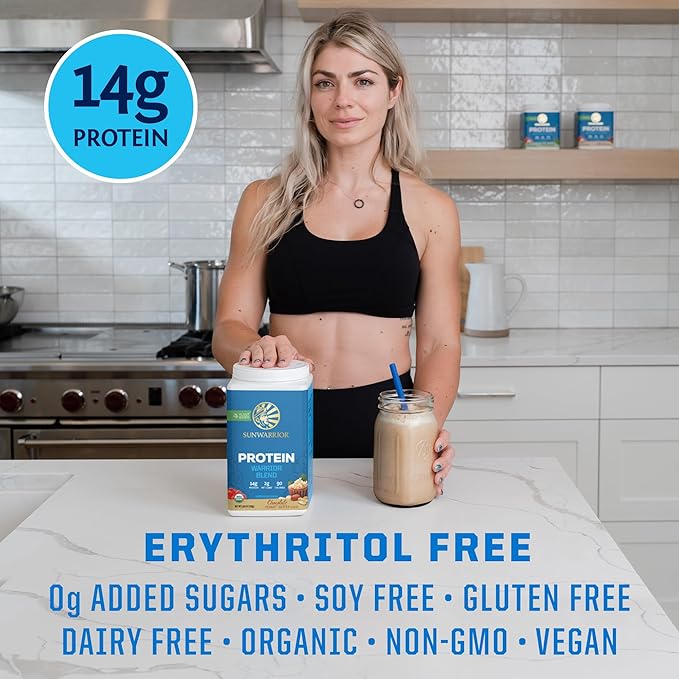 Chocolate Peanut Butter &amp Vanilla Organic Plant Based Protein Powder Set | Bundle &amp Save | Vegan Organic Protein Powder | Non-GMO Soy Dairy &amp Gluten Free (90 Servings Vanilla 30 Servings