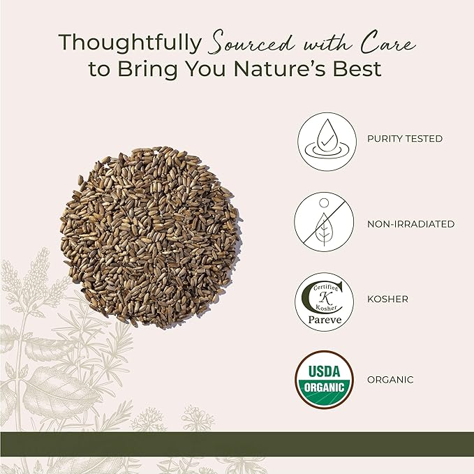 Starwest Botanicals Organic Milk Thistle Seed Whole - Loose Leaf Milk Thistle for Tea &amp Cooking Mix in Juice Add to Smoothies Oatmeal &amp Yogurt Certified Kosher Non-GMO - Bulk 1 lb Bag