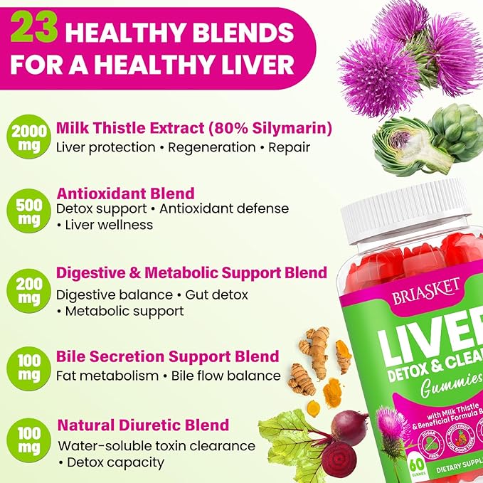 Liver Cleanse Detox &amp Repair Gummies-13P