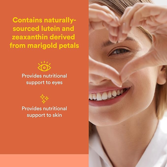 Natural Factors Lutein 40 mg Antioxidant Support for Healthy Eyes and Skin with Zeaxanthin 60 Softgels
