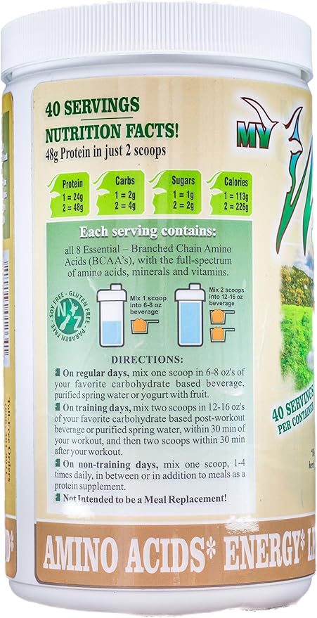 Organic Whey Protein Powder Grass-Fed Cold Process Grade-A Milk rBST Hormone-Free Chocolate Protein Powder No Preservative Pure Whey Protein 48g of Protein in Just 2 Scoops (1 Pound 1 Pack Vanilla)