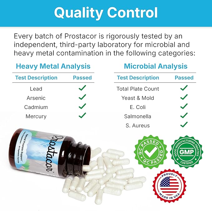 Natural Prostate Support Supplement - Non-GMO Vegan Gluten-Free