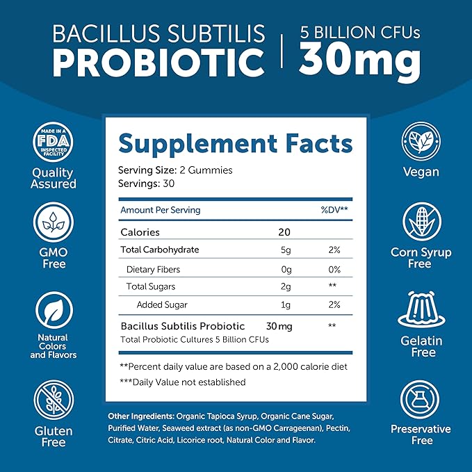 Lunakai Vitamin B12 and Probiotic Gummies Bundle - 3000 mcg Gummy for Adults Energy Support and Bone Health - 5 Billion CFUs Per Serving for Digestive Gut Health with Vitamin C for Women &amp Men