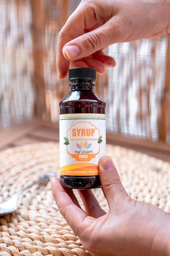 2 Natural Supplement Turmeric Honey Ginger and Aloe Vera - Exotic Spice Flavor - 4 fl oz x 2 Units