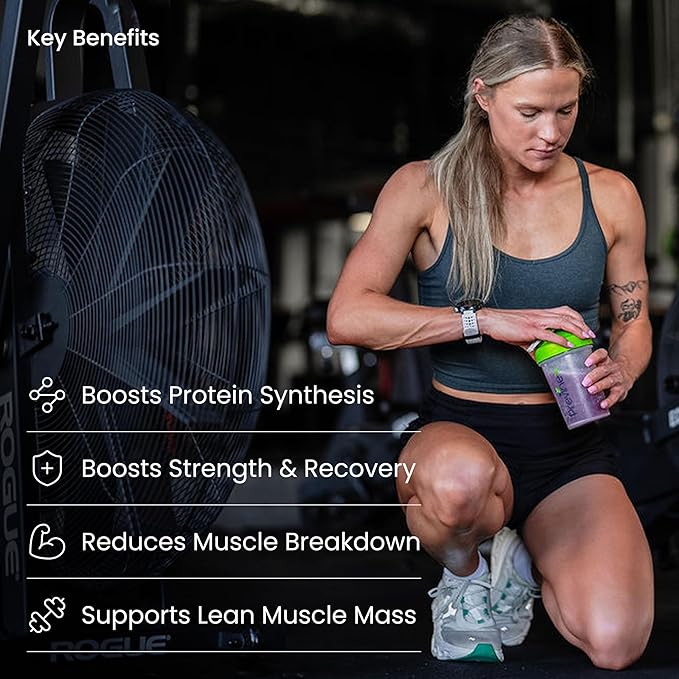 Muscle Health Plus – All-in-One Creatine Monohydrate &amp Amino Acids Powder with myHMB &amp AstraGin – BCAA 2:1:1 and Essential Amino Acids Supplement for Strength Recovery &amp Lean Muscle Cher