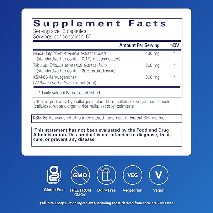 Pure Encapsulations FemiVive - Ashwagandha for Women - Dietary Supplement to Aid Women's Pleasure - Gluten Free &amp Non-GMO - 120 Capsules
