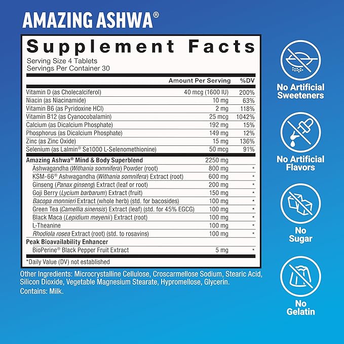 Force Factor Hair Growth Accelerator Capsules Lustriva &amp Biotin to Promote Thicker Stronger Fuller Hair 90ct + Amazing Ashwa Ashwagandha Supplement with KSM-66 Ashwagandha for Stress 120 Tabl