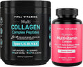 Vital Vitamins Multi Collagen Peptides Powder + Women's Multivitamin Complex